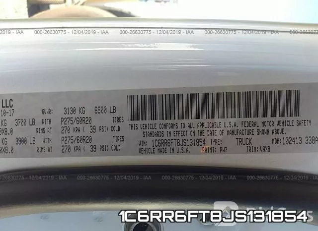 1C6RR6FT8JS131854 фото 10