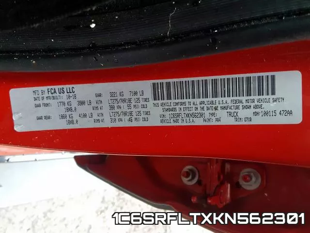1C6SRFLTXKN562301 фото 2