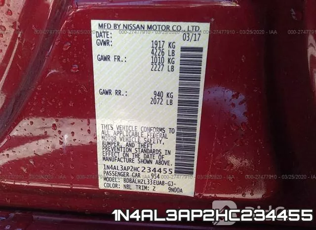 1N4AL3AP2HC234455 фото 10