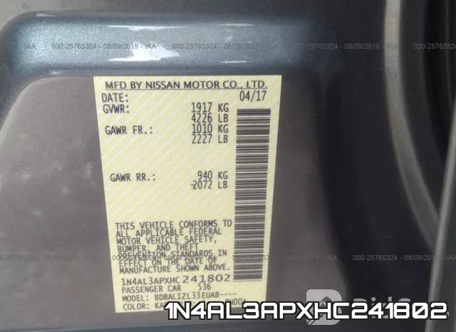 1N4AL3APXHC241802 фото 10