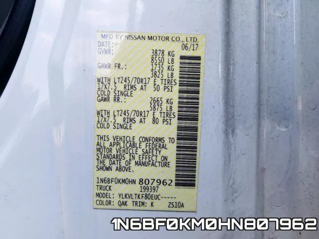 1N6BF0KM0HN807962 фото 2