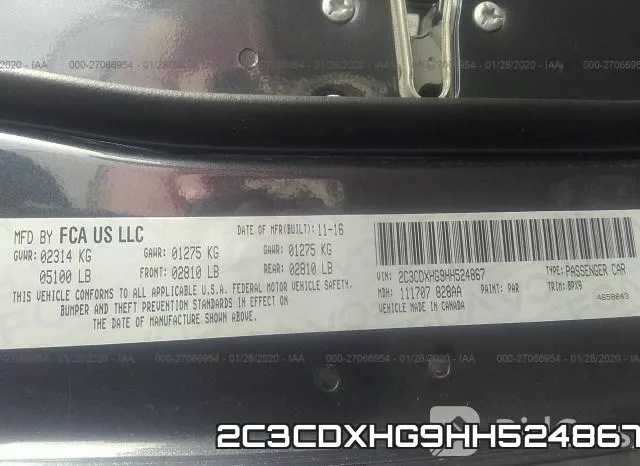 2C3CDXHG9HH524867 фото 10