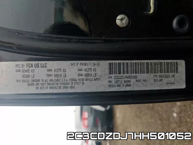 2C3CDZDJ7HH501052 фото 2