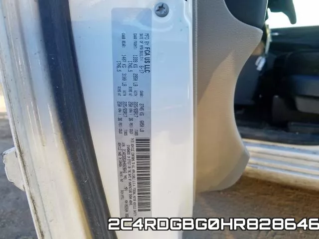2C4RDGBG0HR828646 фото 2
