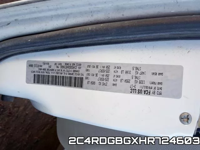 2C4RDGBGXHR724603 фото 2