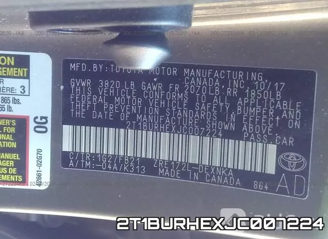 2T1BURHEXJC007224 фото 10