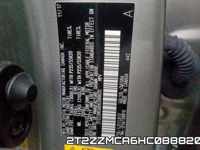 2T2ZZMCA6HC088820 фото 2