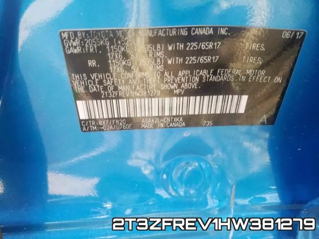 2T3ZFREV1HW381279 фото 2