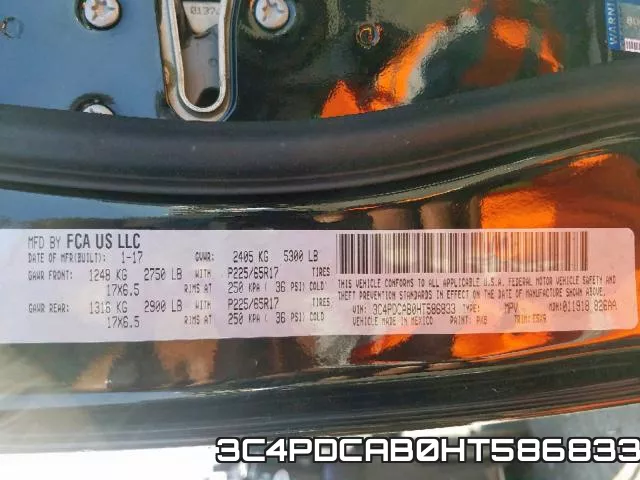 3C4PDCAB0HT586833 фото 2