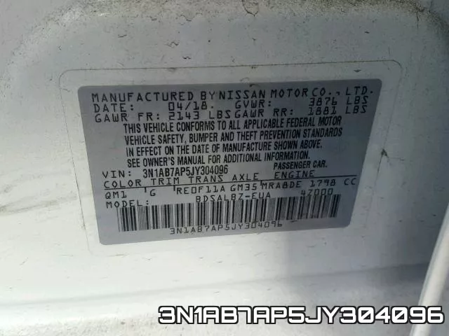 3N1AB7AP5JY304096 фото 2