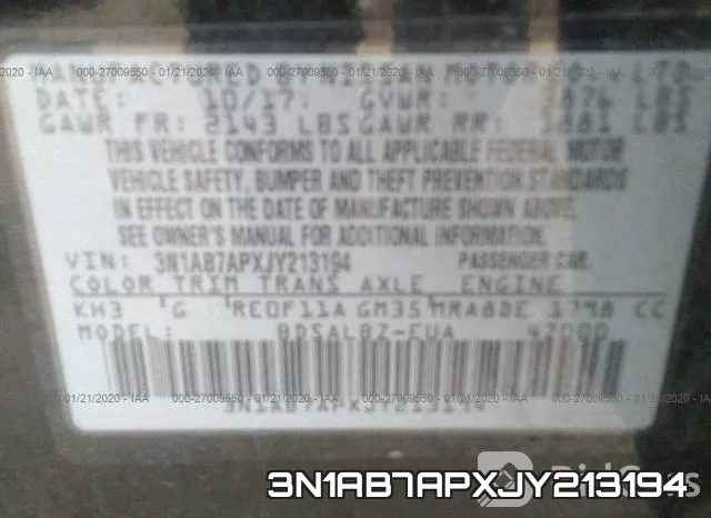 3N1AB7APXJY213194 фото 10