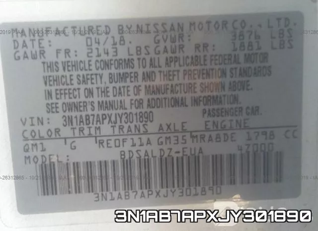 3N1AB7APXJY301890 фото 10