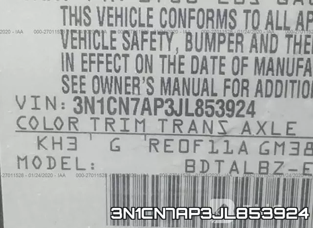 3N1CN7AP3JL853924 фото 8