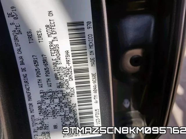 3TMAZ5CN8KM095762 фото 2