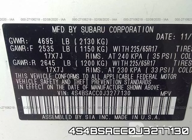 4S4BSACC0J3277130 фото 10