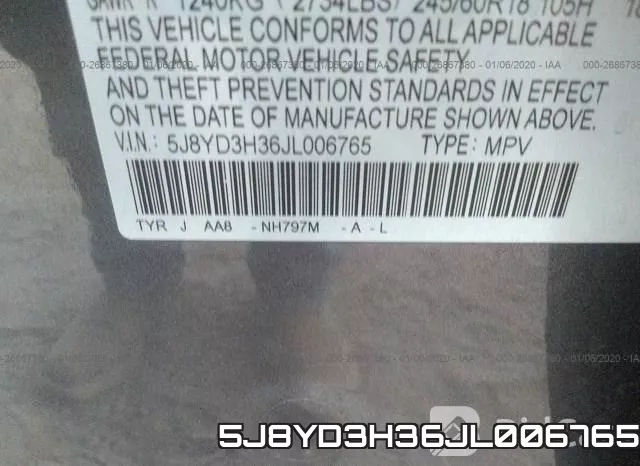 5J8YD3H36JL006765 фото 10