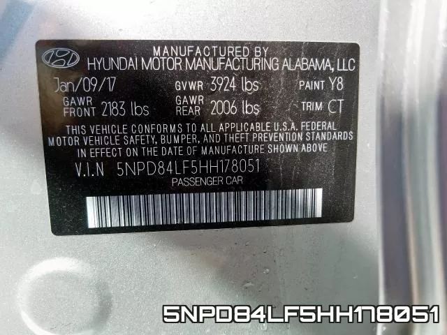 5NPD84LF5HH178051 фото 2