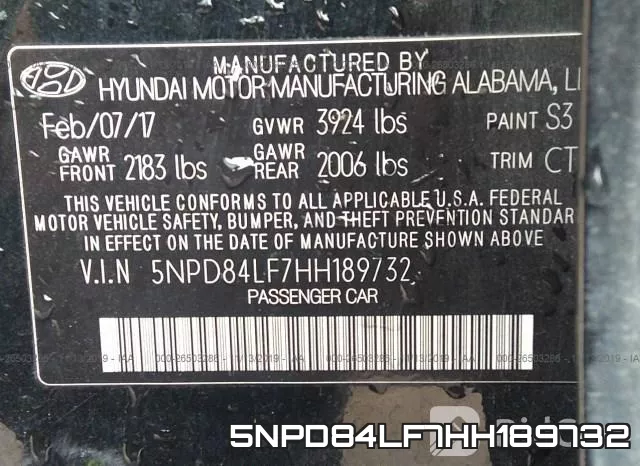 5NPD84LF7HH189732 фото 10