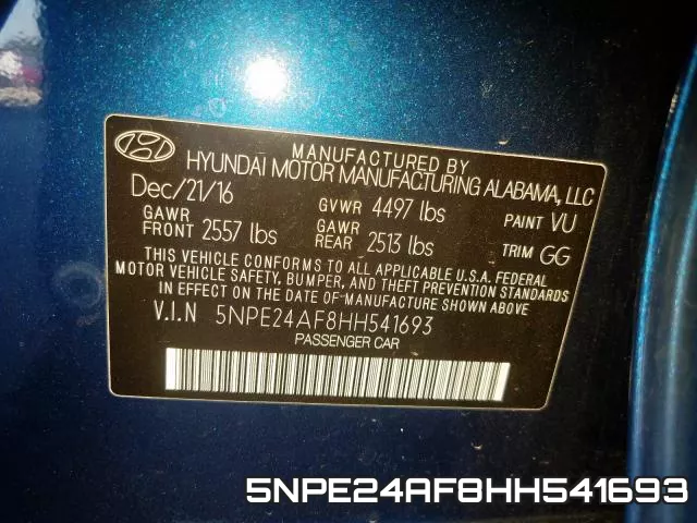 5NPE24AF8HH541693 фото 2