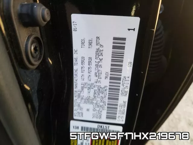 5TFGW5F17HX219678 фото 2