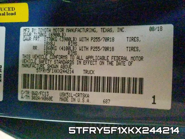 5TFRY5F1XKX244214 фото 2