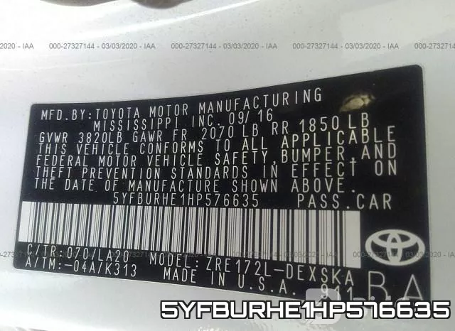 5YFBURHE1HP576635 фото 10