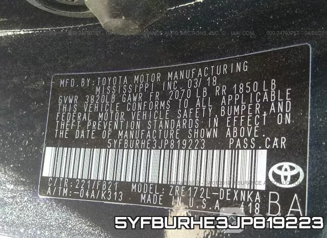 5YFBURHE3JP819223 фото 10