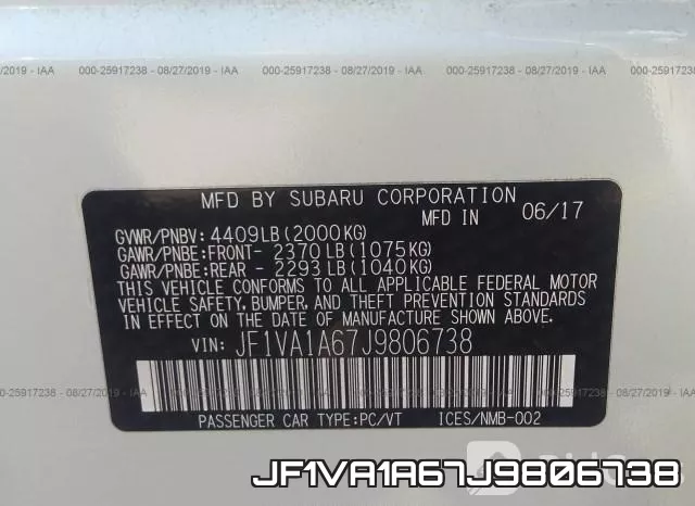 JF1VA1A67J9806738 фото 10