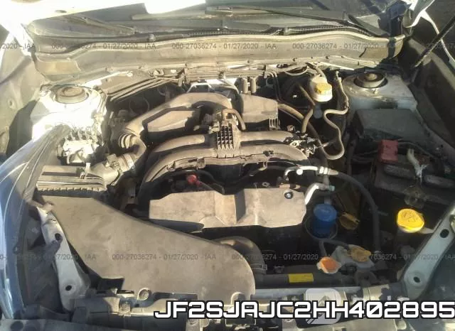 JF2SJAJC2HH402895 фото 2