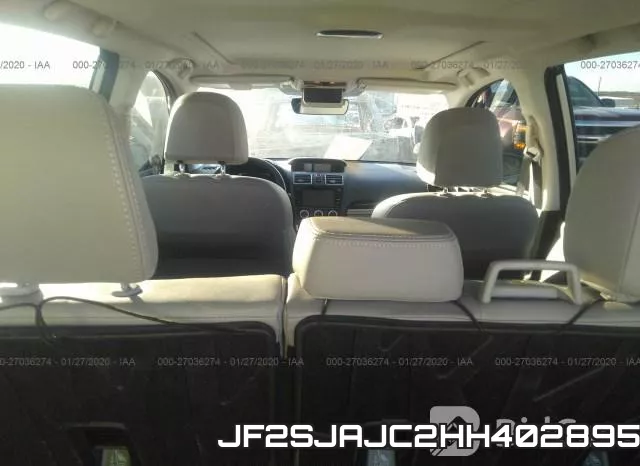 JF2SJAJC2HH402895 фото 9