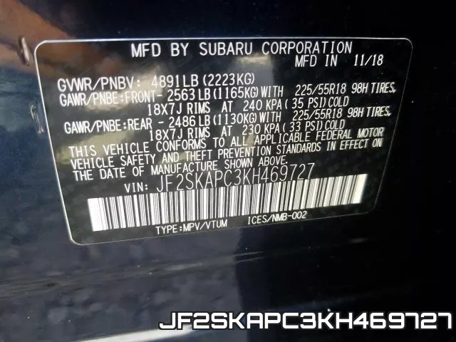 JF2SKAPC3KH469727 фото 2