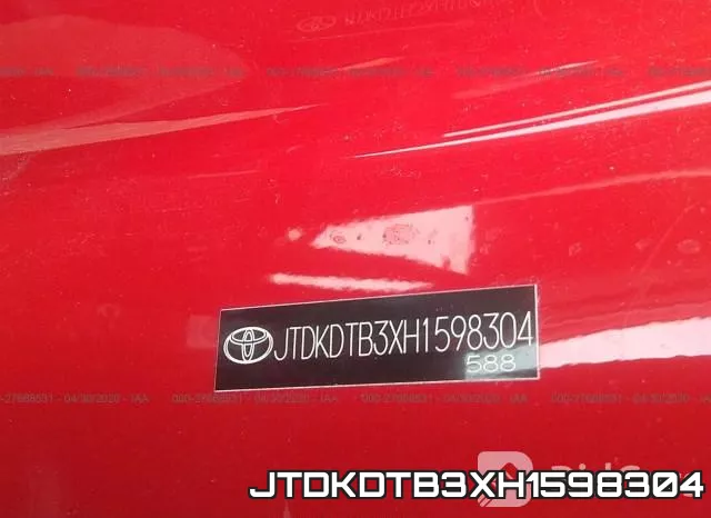 JTDKDTB3XH1598304 фото 10