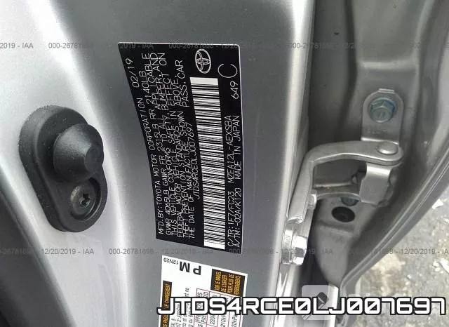JTDS4RCE0LJ007697 фото 10