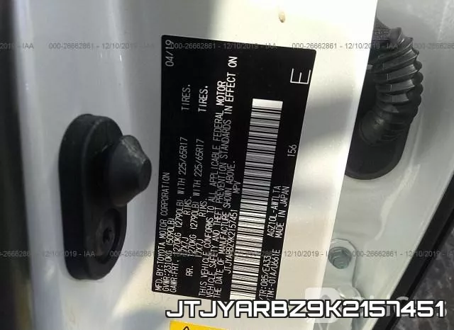 JTJYARBZ9K2157451 фото 10