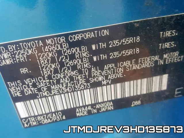 JTMDJREV3HD135873 фото 2