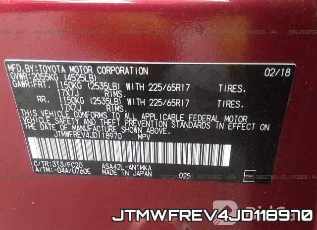 JTMWFREV4JD118970 фото 10