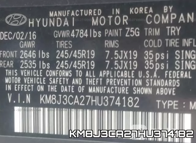 KM8J3CA27HU374182 фото 10