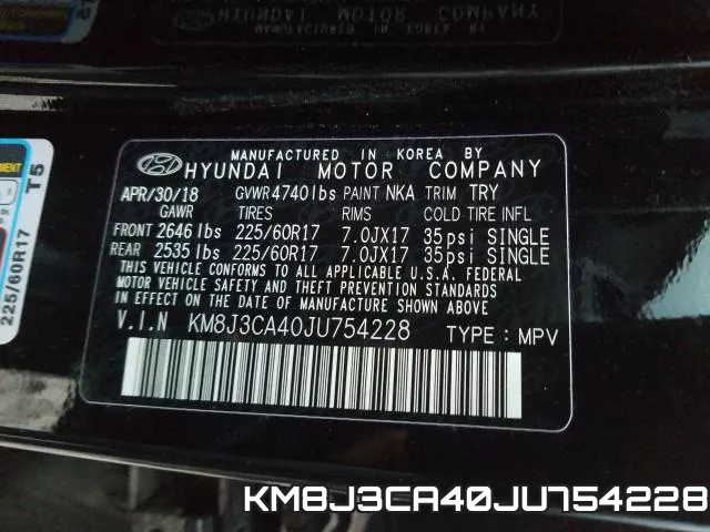 KM8J3CA40JU754228 фото 2