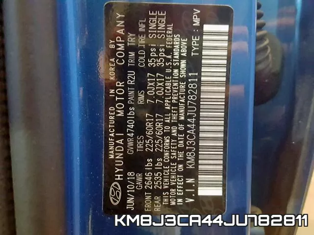 KM8J3CA44JU782811 фото 2
