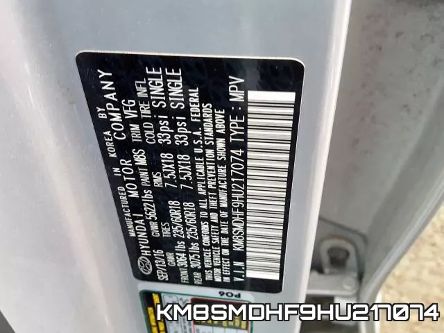 KM8SMDHF9HU217074 фото 2
