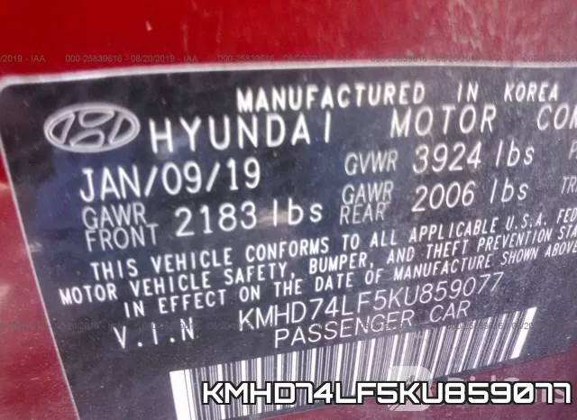KMHD74LF5KU859077 фото 10
