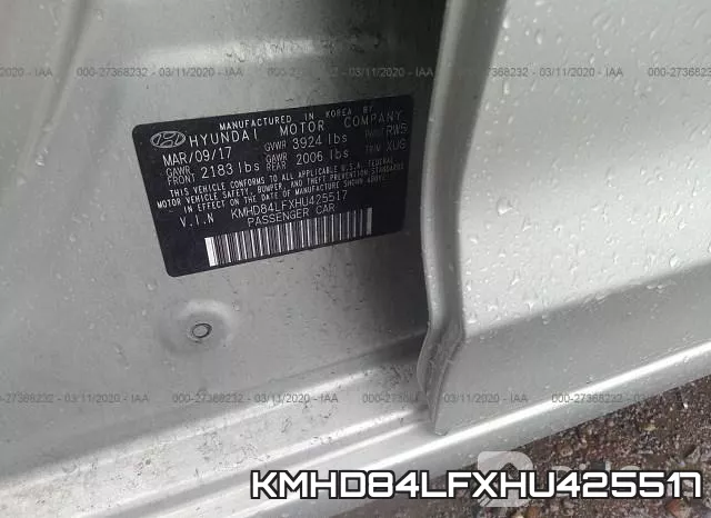 KMHD84LFXHU425517 фото 10