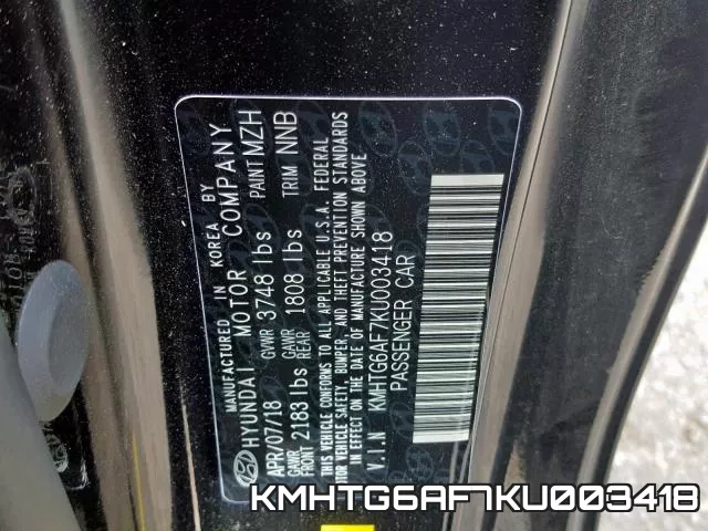 KMHTG6AF7KU003418 фото 2
