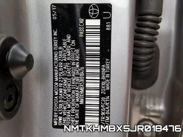 NMTKHMBX5JR018476 фото 2