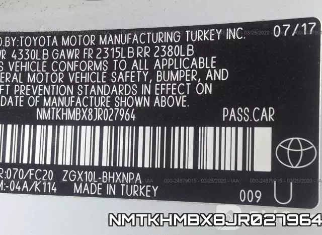 NMTKHMBX8JR027964 фото 10
