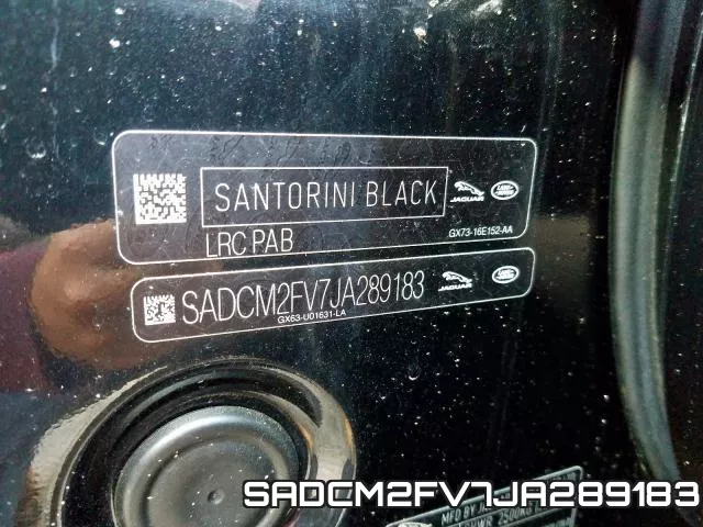 SADCM2FV7JA289183 фото 2
