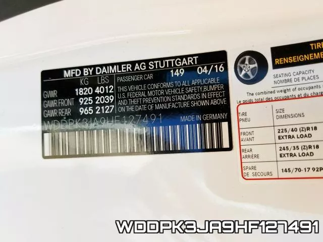 WDDPK3JA9HF127491 фото 2