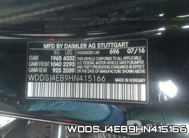 WDDSJ4EB9HN415166 фото 10