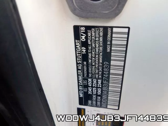 WDDWJ4JB3JF744839 фото 2