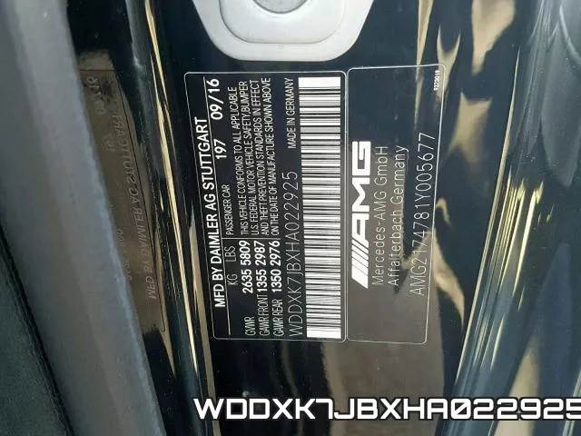 WDDXK7JBXHA022925 фото 2